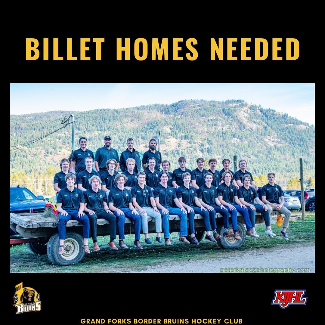 🏠BILLET BEDS NEEDED🏠

The Grand Forks Border Bruins are urgently looking for two more billet beds for this season!! 

If you or anyone you know is interested please contact our billet coordinator Temeeka for more information at billetcoordinator@borderbruins.com

#grandforksborderbruins #grandforksbc #thisisbearcountry #bearden #gfbb #borderbruins #kijhlhockey #kijhl #juniorbhockey #hockey #billetbeds