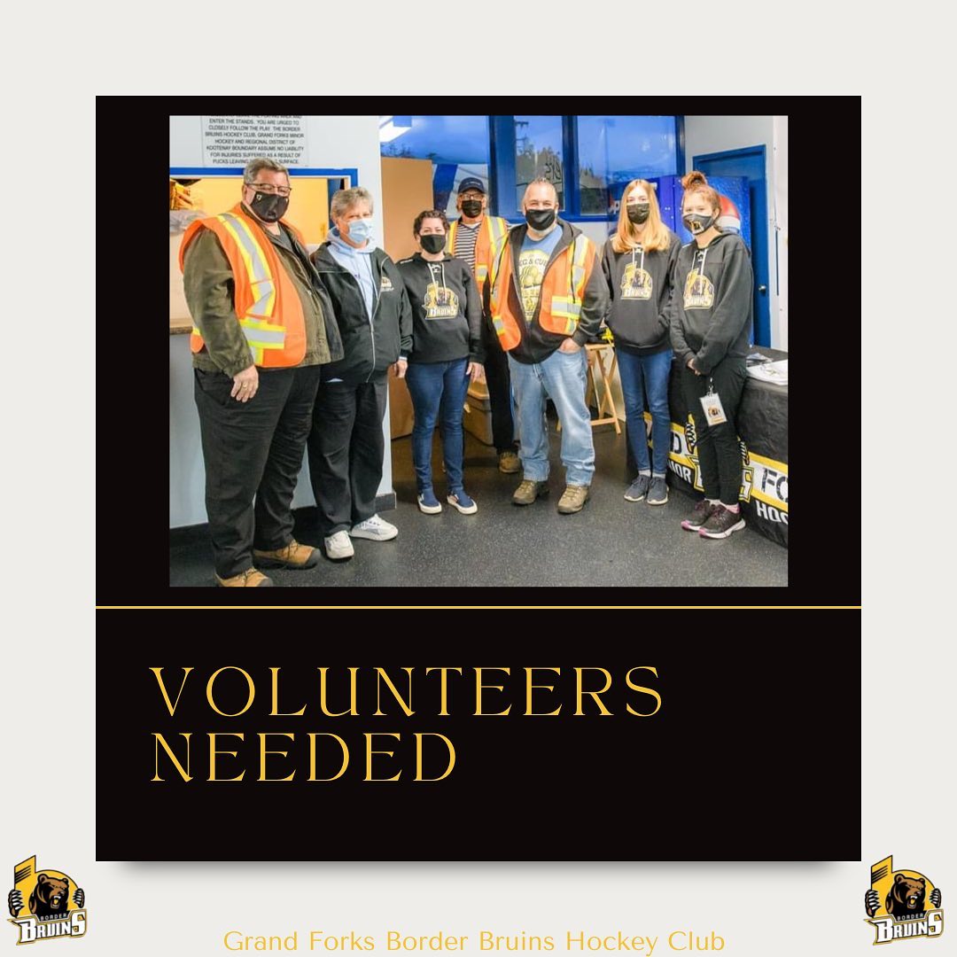 🐻VOLUNTEERS NEEDED🐻

The Grand Forks Border Bruins are looking for game day volunteers! 

If you are interested please email Kirsty at gameday@borderbruins.com

#grandforksborderbruins #grandforksbc #thisisbearcountry #bearden #gfbb #borderbruins #juniorbhockey #hockey #kijhlhockey #kijhl #gamedayvolunteers #volunteers #volunteersneeded